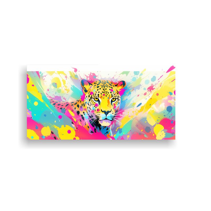 GENERICO - Lienzo De Tela Resistente A Leopardos En Colores 60x30 Cm
