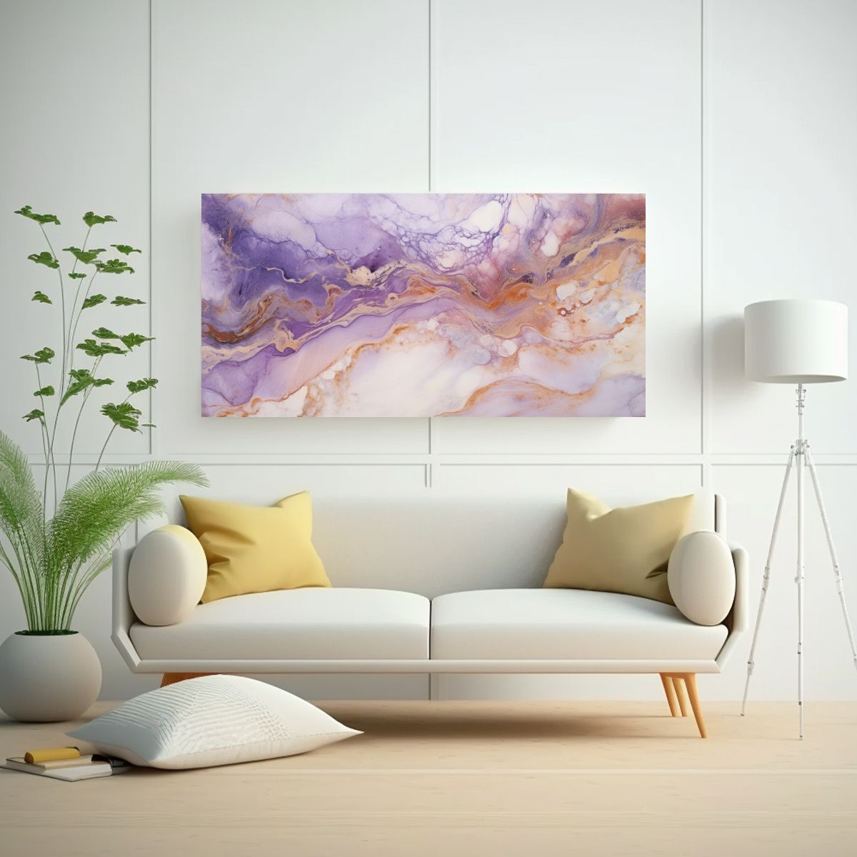 GENERICO - Cuadro Abstracto Expresión Alegre Sobre Fondo De 80x40 Cm