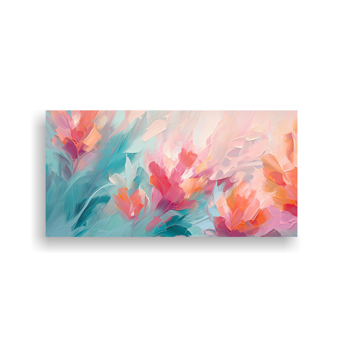 GENERICO - Pinturas Decorativas Abstractas En Tonos Verde 80x40 Cm