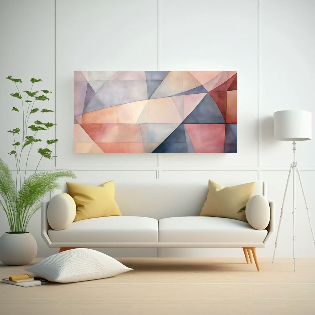 GENERICO - Pinturas Decorativas De Geometría Abstracta En 100x50 Cm