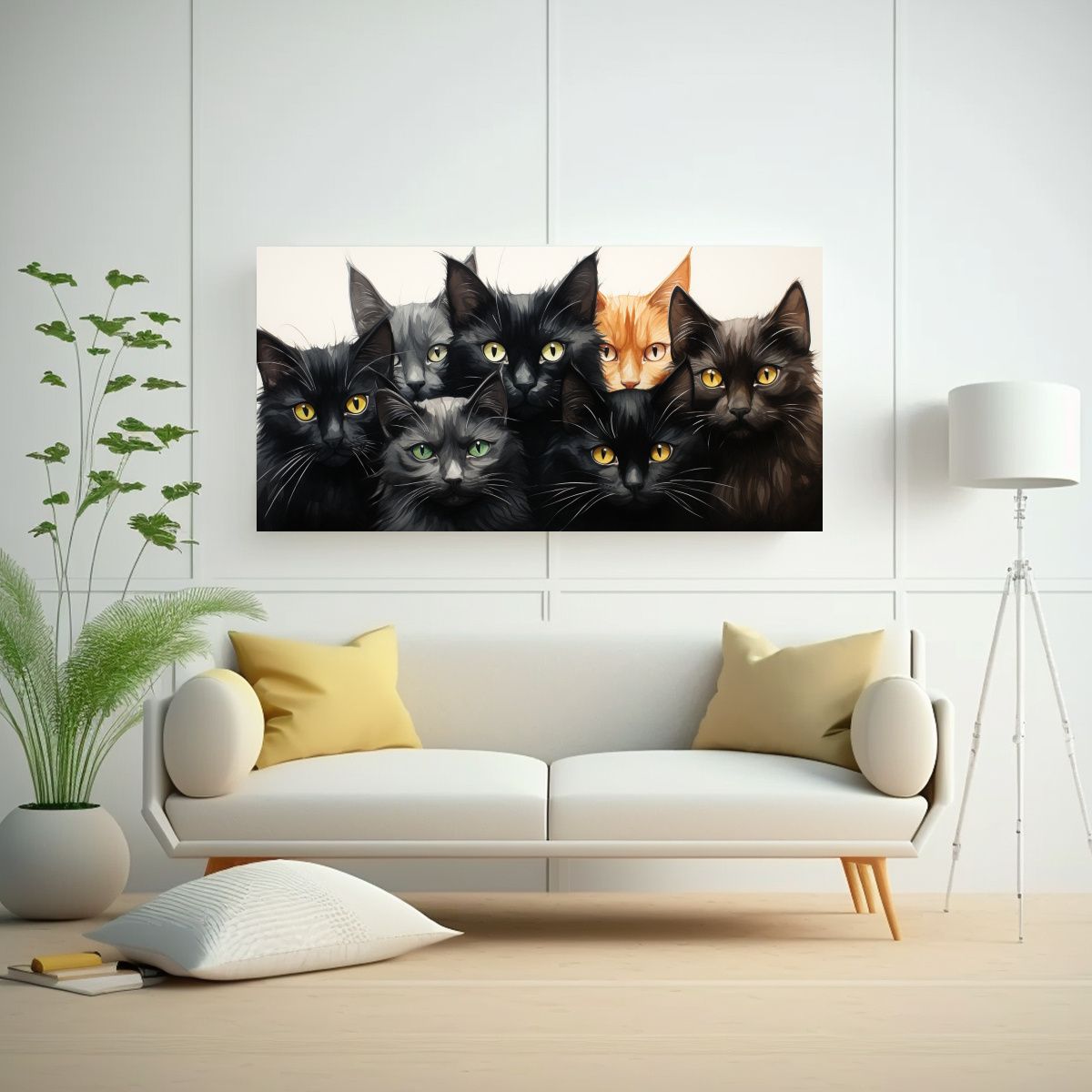 GENERICO - Fotografía Macro De Grupo En Tela Bastidor 100x50 Cm