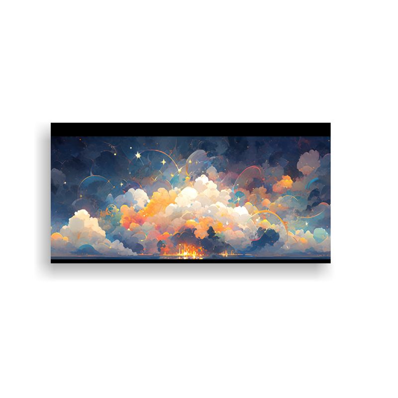 GENERICO - Pinturas Decorativas De Impacto Visual Noche 60x30 Cm