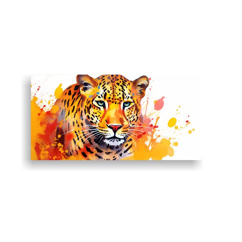 GENERICO - Pinturas De Arte Patrón Intenso De Leopards En 80x40 Cm