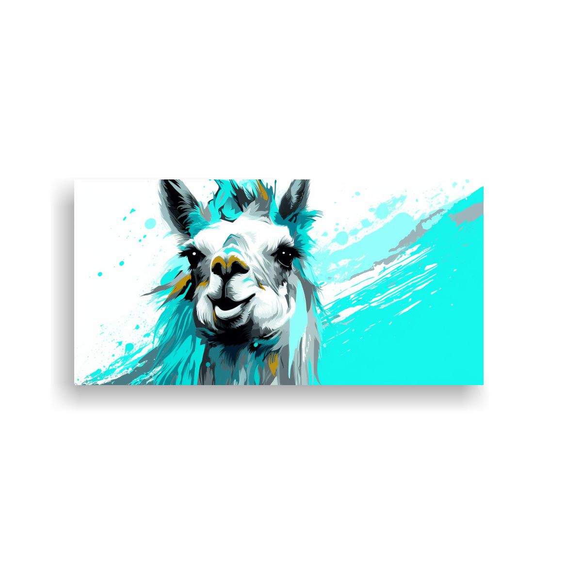 GENERICO - Mural De Pared Patrón Intenso Llama En Colores 100x50 Cm