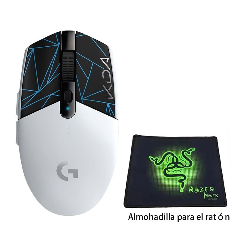 LOGITECH - Mouse Inalámbrico Logitech Lightspeed G304 Gamer Blanco y Negro