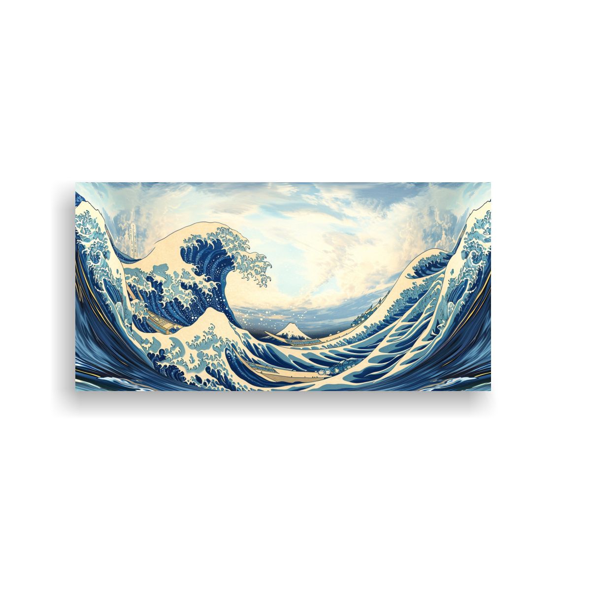 GENERICO - Cuadro Inspirador Ondas Hokusai Proyección 100x50 Cm