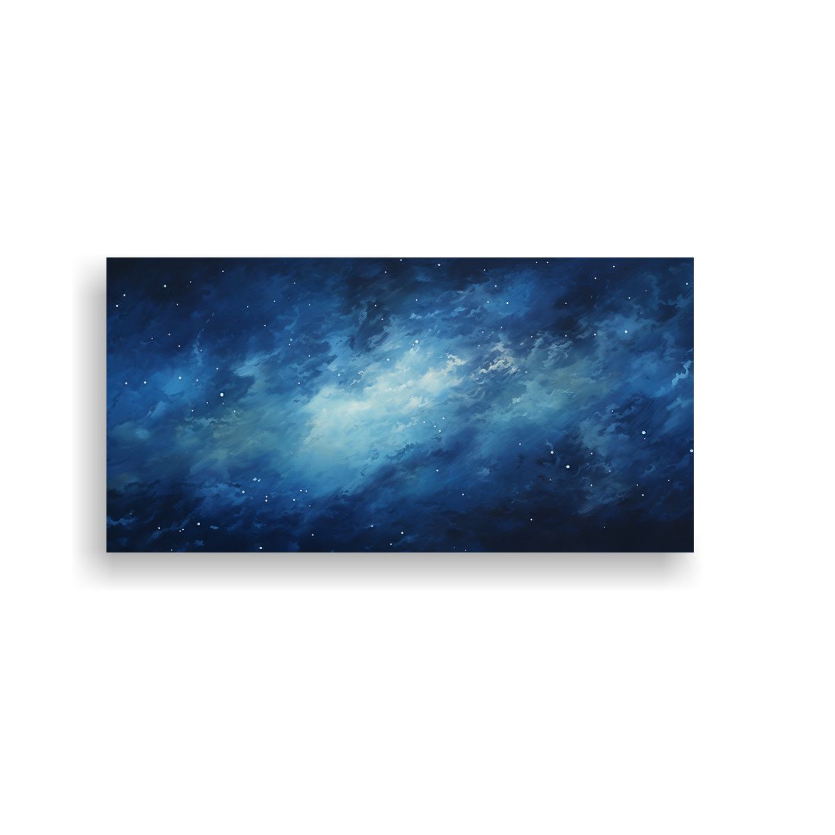 GENERICO - Pintura Abstracta De Noche En El Cielo Azul 80x40 Cm