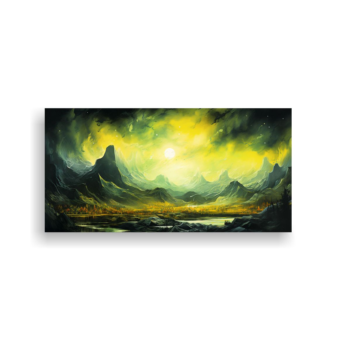 GENERICO - Pintura Abstracta Económica De Arte 60x30 Cm