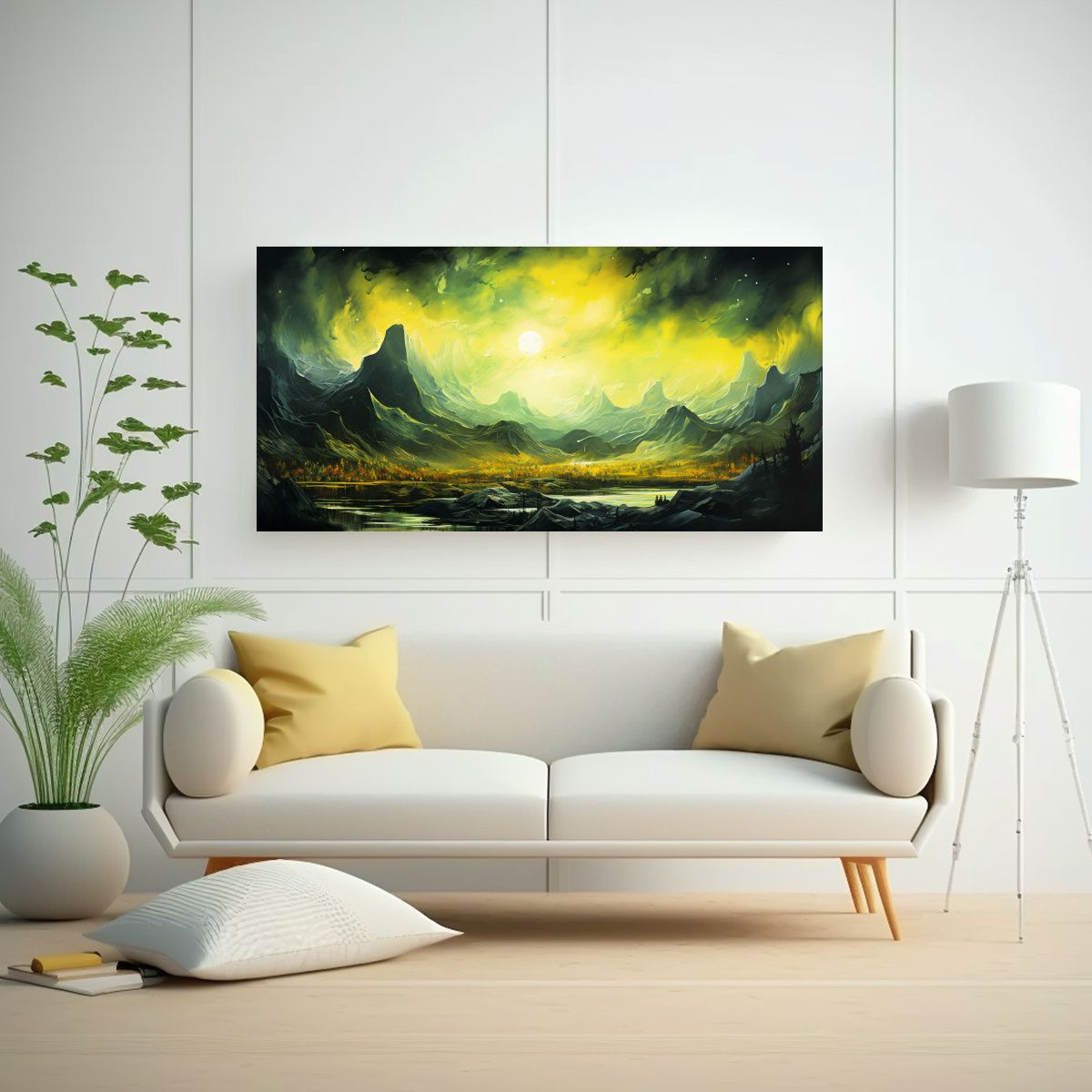 GENERICO - Pintura Abstracta Económica De Arte 60x30 Cm