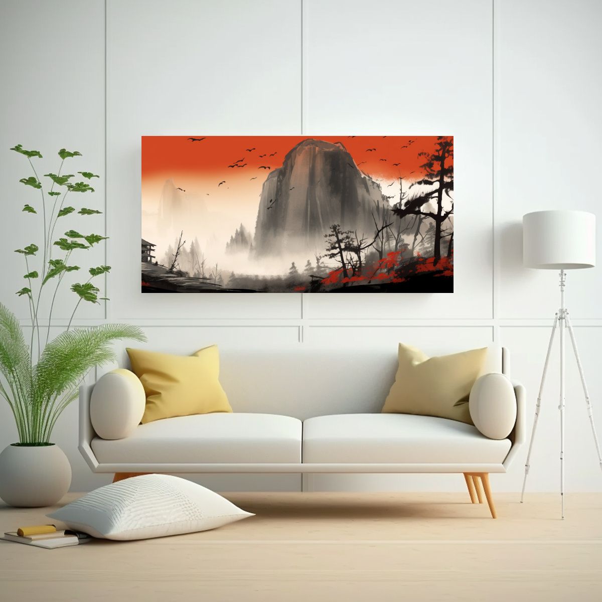 GENERICO - Cuadro En Bastidor Patrón Intenso De Half Dome 60x30 Cm