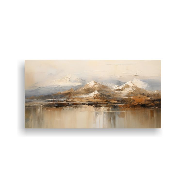 GENERICO - Pintura Abstracta De Colinas Montañosas Junto Al 60x30 Cm