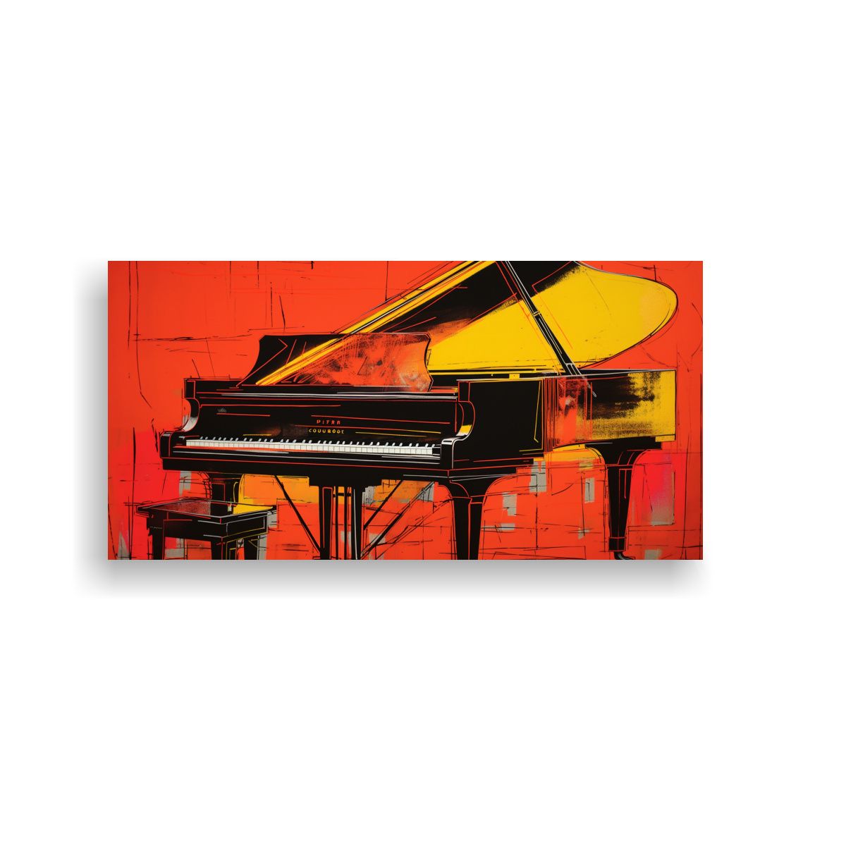 GENERICO - Cuadro Estilo Galería Exclusivo Con Imagen Audaz 60x30 Cm