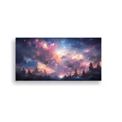 GENERICO - Pintura Abstracta Moderna Duradera De Noche Con 60x30 Cm