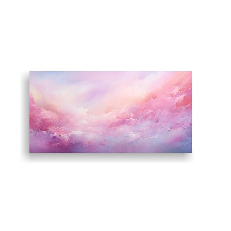 GENERICO - Pintura Abstracta Juveniles Movimiento Aurora 60x30 Cm