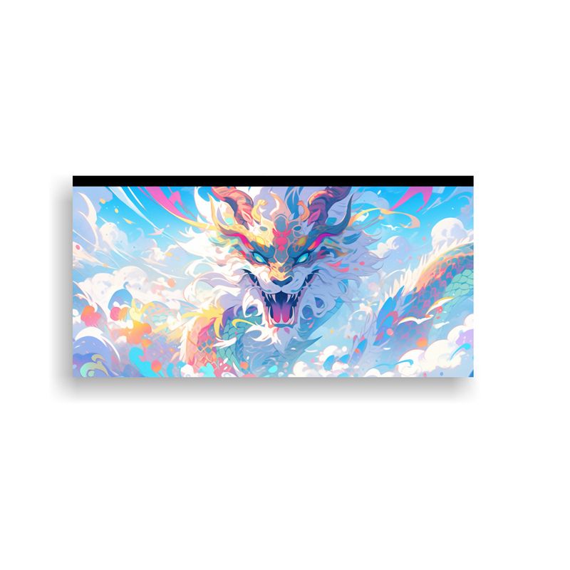 GENERICO - Pintura Tela Bastidor Calidad Económica Dragón 100x50 Cm