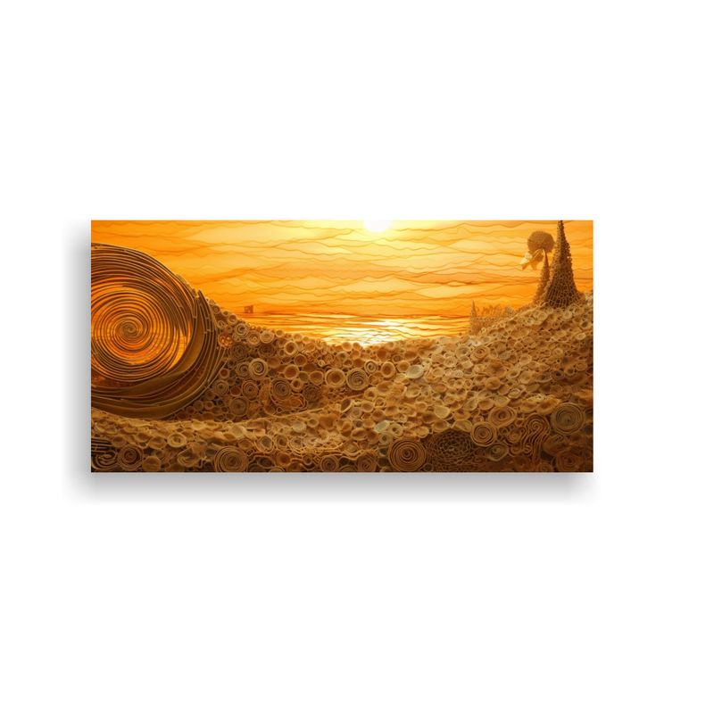 GENERICO - Pinturas Decorativas Con Tela En Bastidor 80x40 Cm