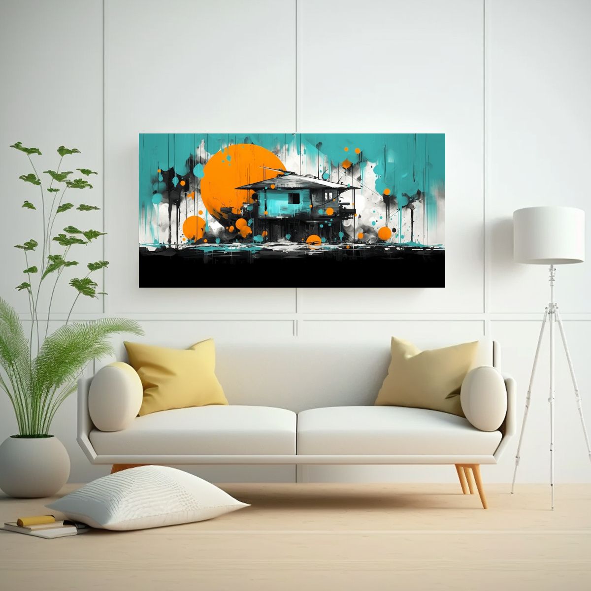 GENERICO - Cuadro Vintage Estrellados Arte Minimalista En 80x40 Cm