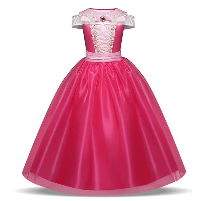 GENERICO - DISFRAZ NIÑA PRINCESA ROSADO CUMPLEAÑOS TALLA 10