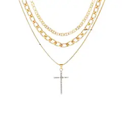 TIOZONEY - Collar Dorado Mujer