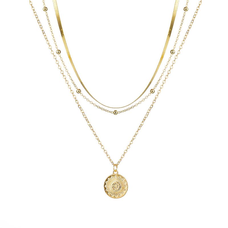 TIOZONEY - Collar Dorado Mujer