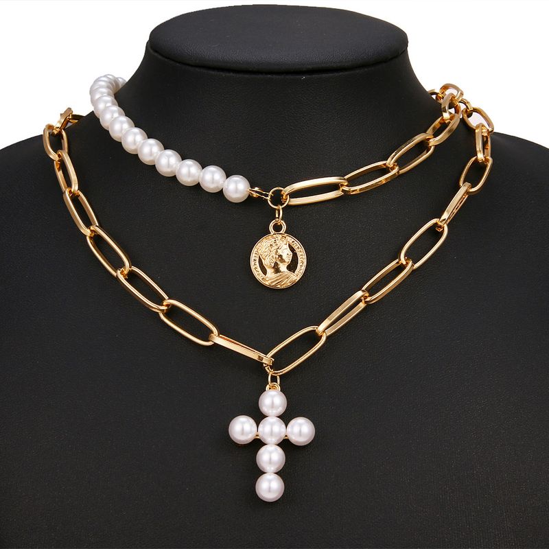 TIOZONEY - Collar Dorado Mujer