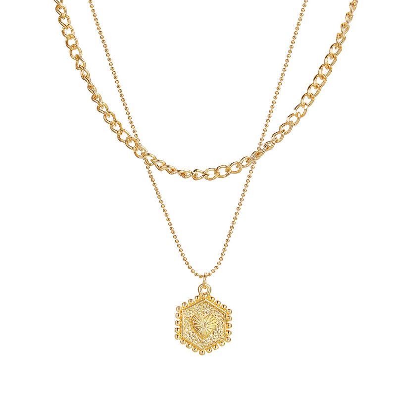 TIOZONEY - Collar Dorado Mujer