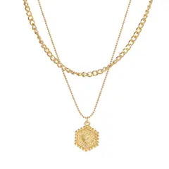 TIOZONEY - Collar Dorado Mujer