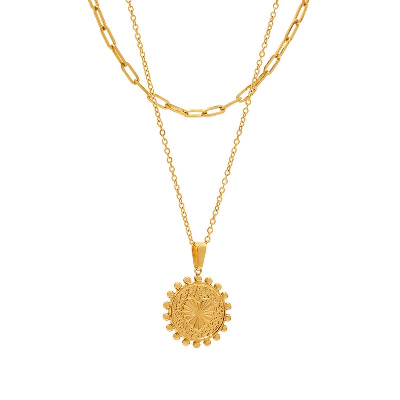 TIOZONEY - Collar Dorado Mujer