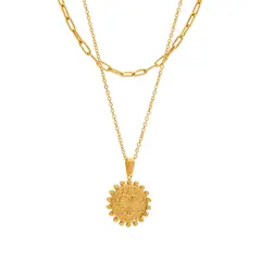TIOZONEY - Collar Dorado Mujer