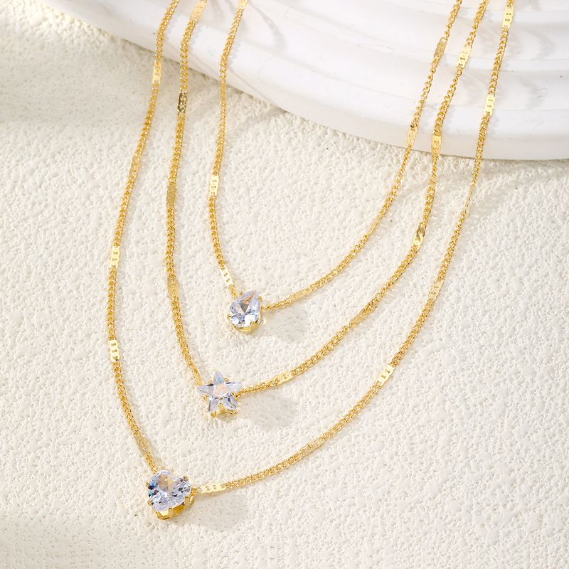 TIOZONEY - Collar Dorado Mujer