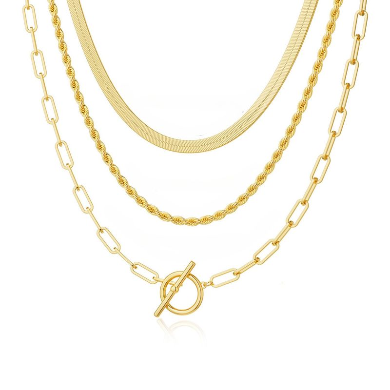 TIOZONEY - Collar Dorado Mujer