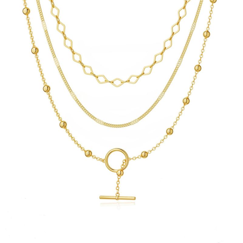 TIOZONEY - Collar Dorado Mujer