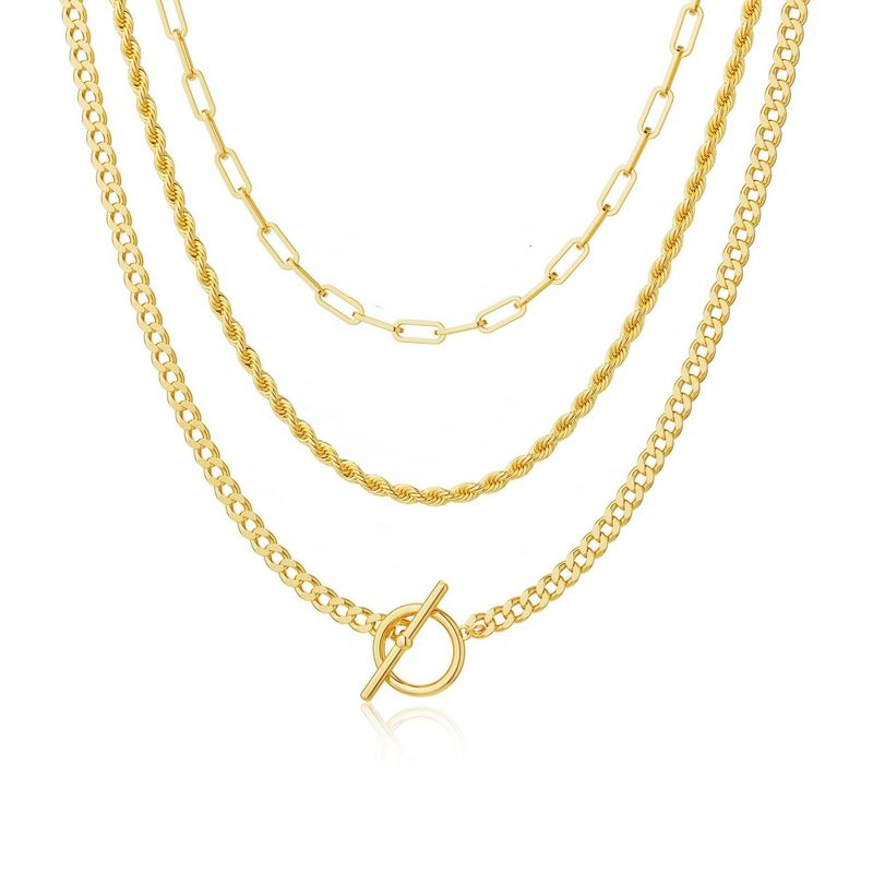 TIOZONEY - Collar Dorado Mujer
