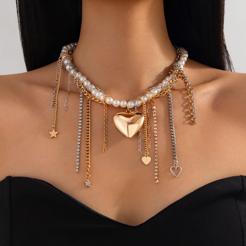 TIOZONEY - Collar Dorado Mujer