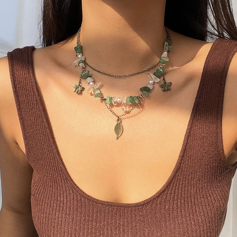 TIOZONEY - Collar Dorado Mujer