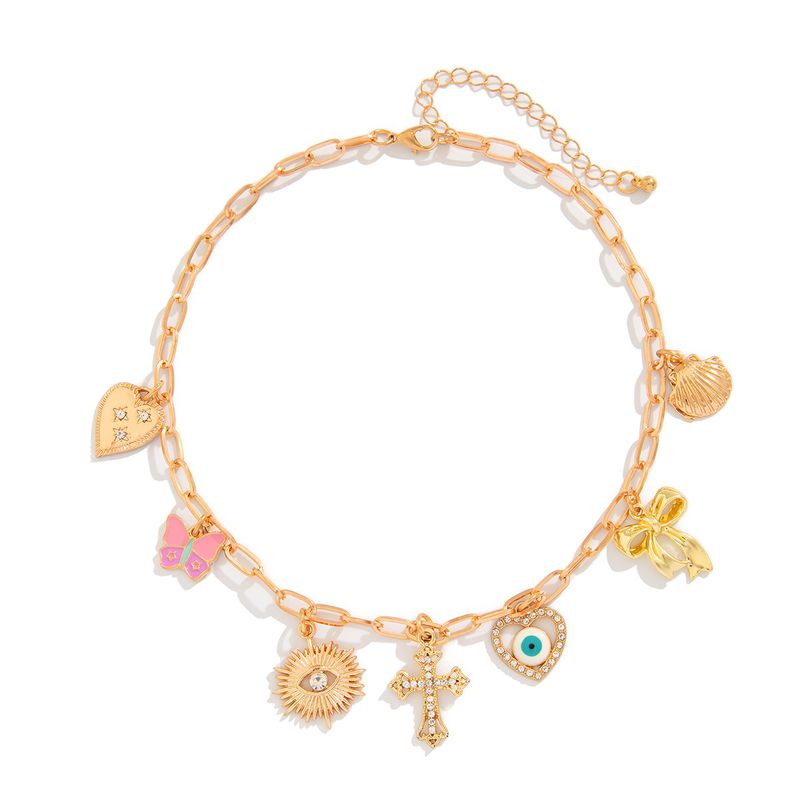 TIOZONEY - Collar Dorado Mujer