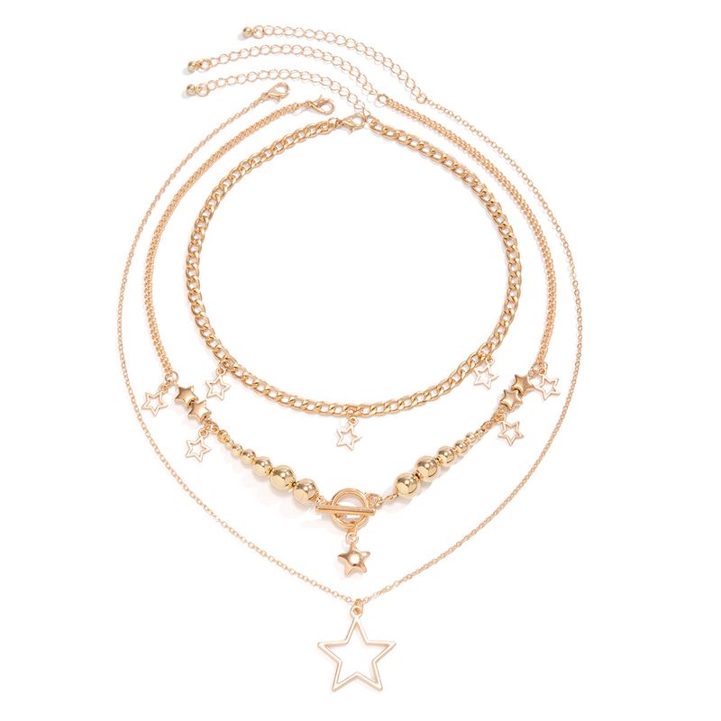 TIOZONEY - Collar Dorado Mujer