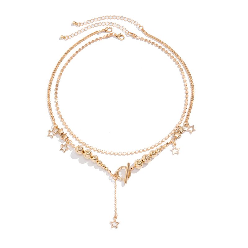 TIOZONEY - Collar Dorado Mujer