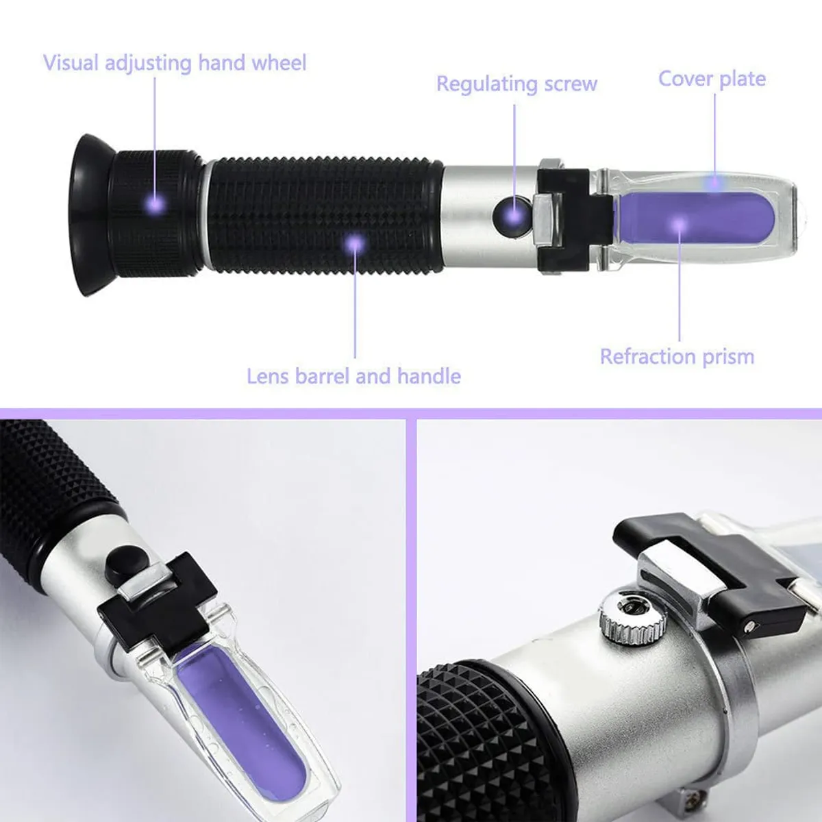 KUANGYE - Refractometro 0-32% Brix Con Estuche