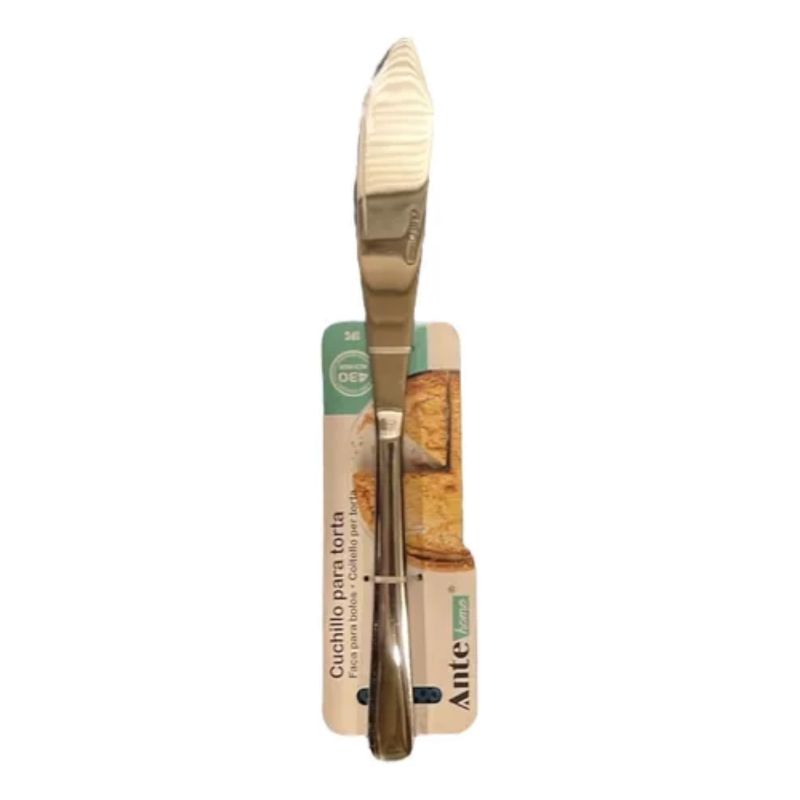 GENERICO - Cuchillo Para Tortas Acero Inoxidable 20 Cm