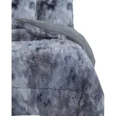 GENERICO - PLUMON O COBERTOR PELUDO CON CHIPORRO 2 PLAZA JASPEADO TF