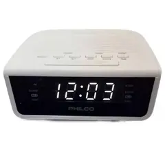 PHILCO - Radio Reloj PAR2106 Despertador Con Alarma Dual Y Radio Fm