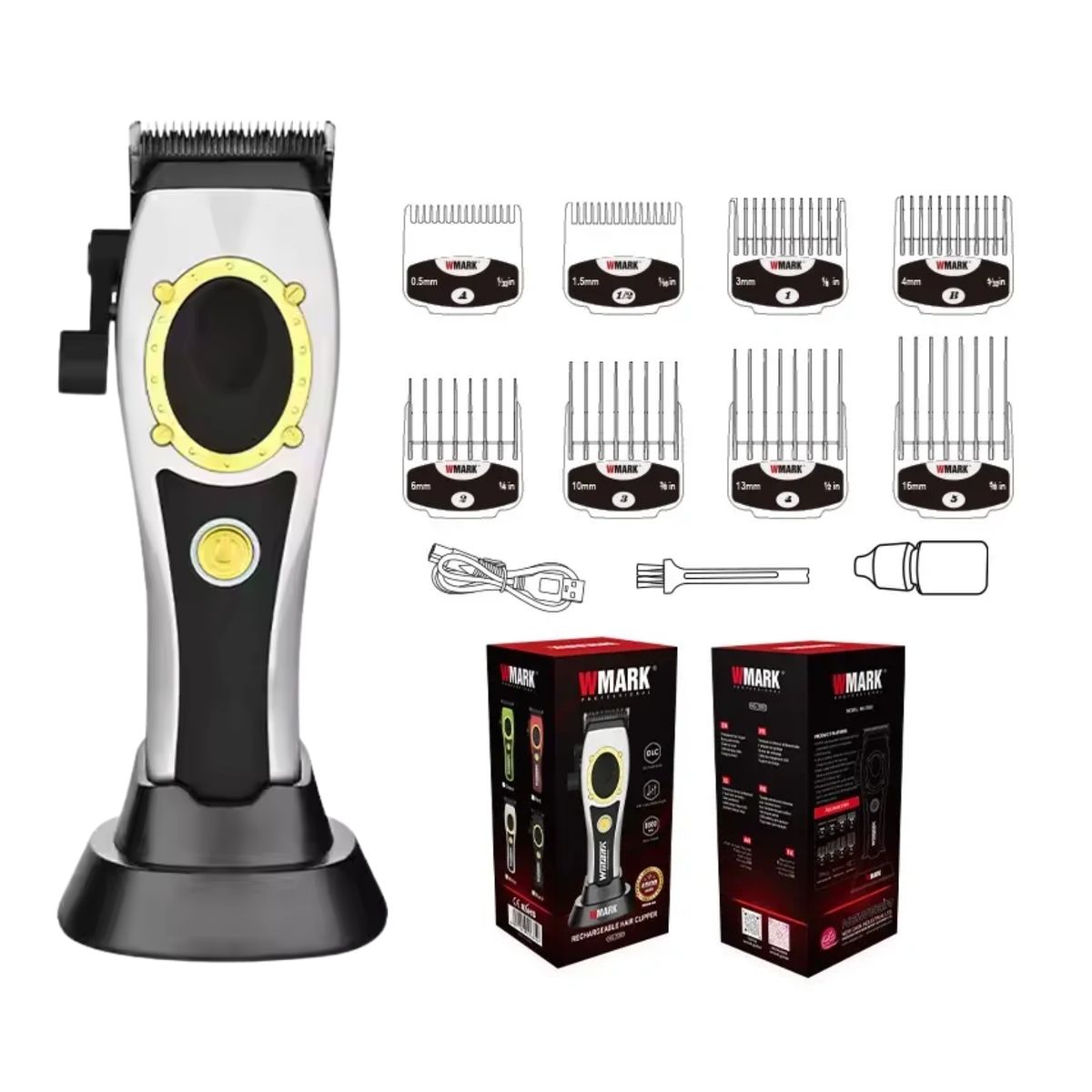 WMARK - Maquina Cortadora De Pelo Prof Wmark NG7030 Blanco