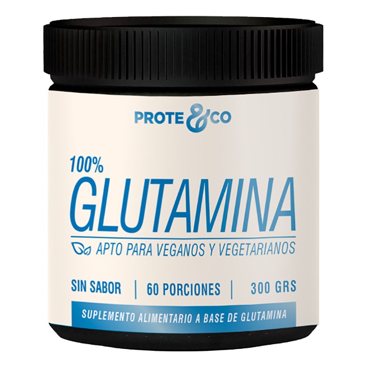 PROTE&CO - Glutamina En Polvo 300 gr 60 servicios Prote&co