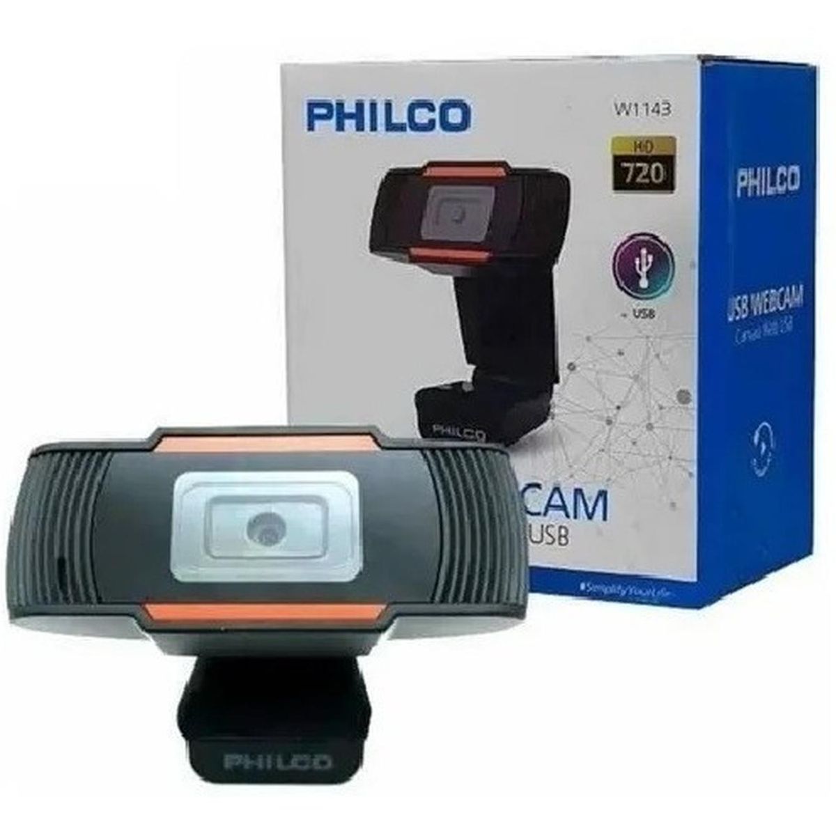 PHILCO - CAMARA WEBCAM USB 720P HD PHILCO