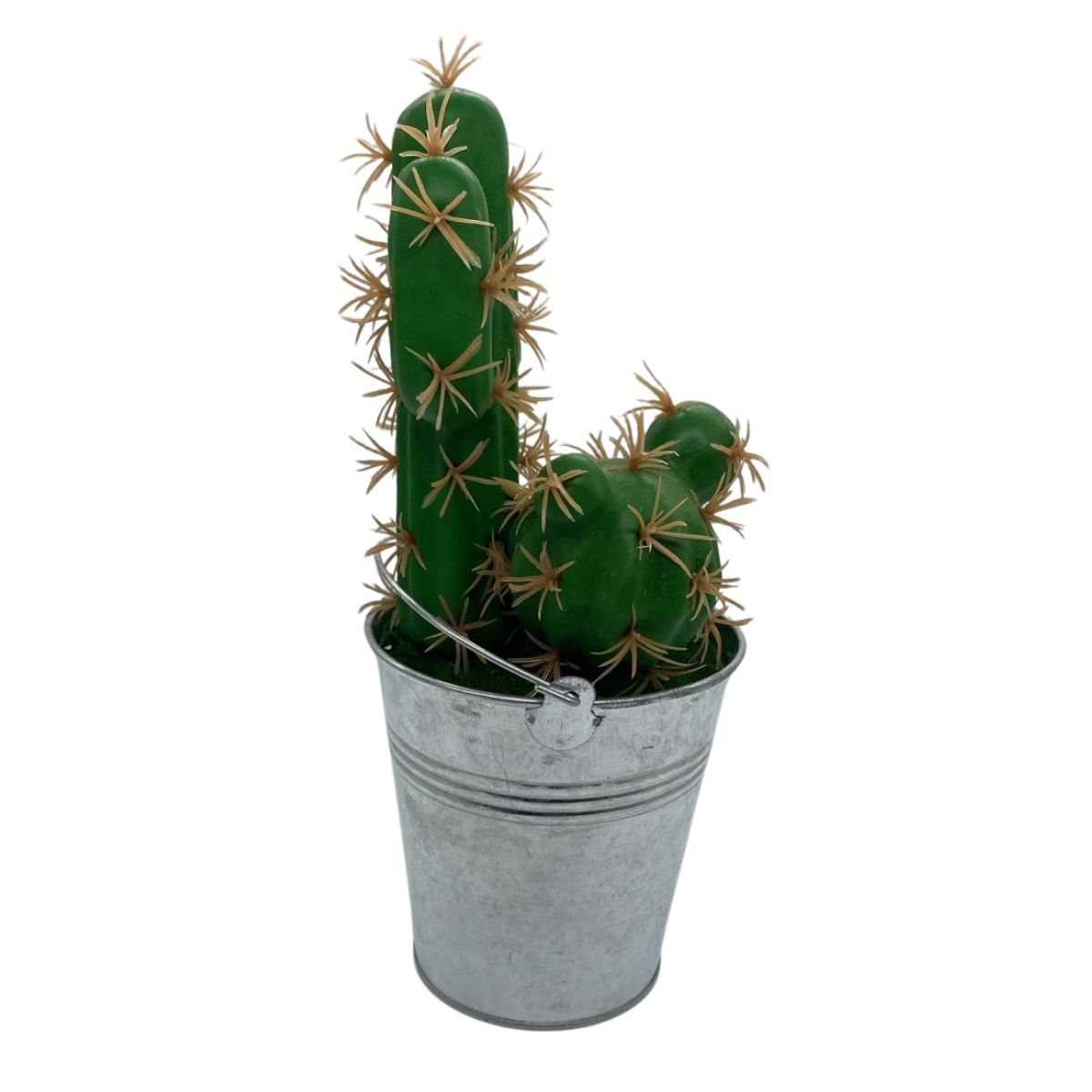 GENERICO - Cactus Artificial Verde Artesanal Hogar Y Decoración