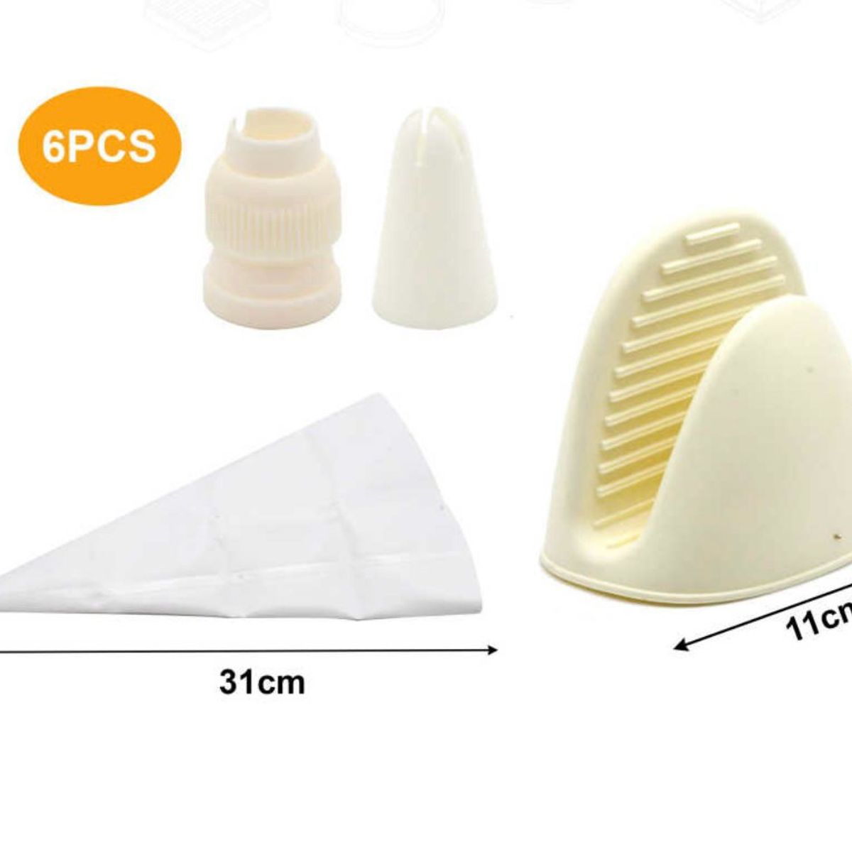 GENERICO - Set De Repostería 6 Piezas Pastelería