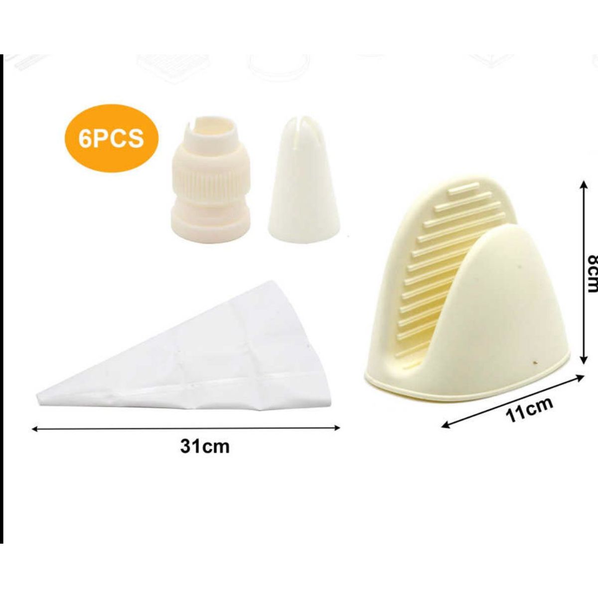 GENERICO - Set De Repostería 6 Piezas Pastelería