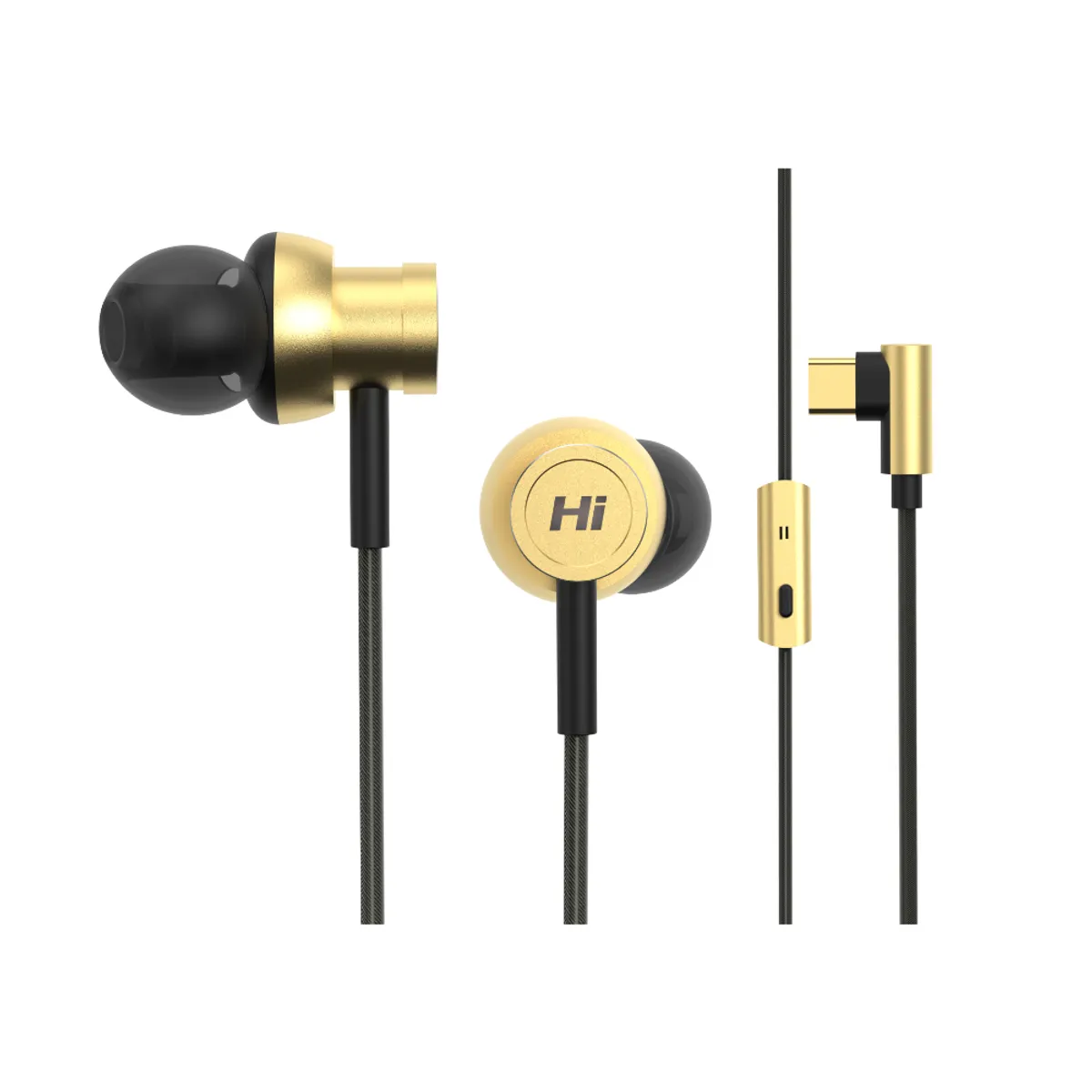 HIFUTURE - Audífono Hi5 HiFuture In Ear USB C Hi Res Dorado