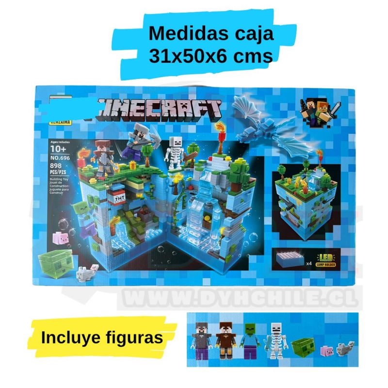 GENERICO - Bloques 866 Pcs M-craft Compatibles Con Otras Marcas /696